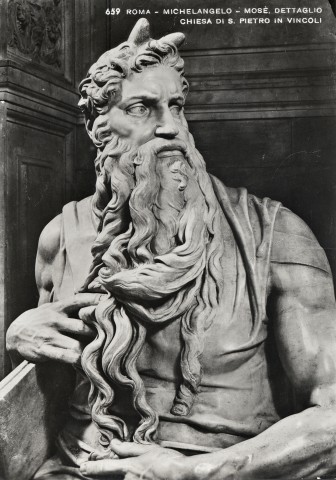 Anonimo — Roma - Michelangelo - Mosè, dettaglio. Chiesa di S. Pietro in Vincoli — particolare